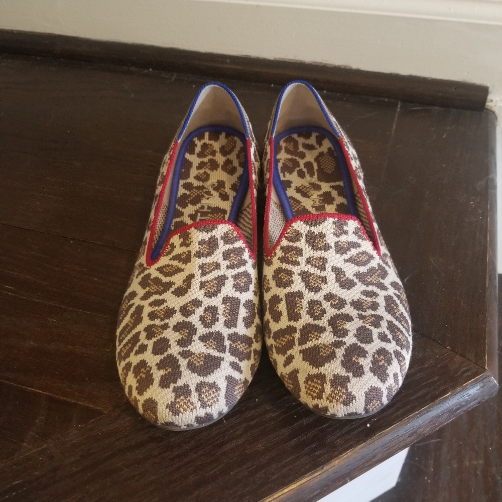 Rothys loafers, leopard print